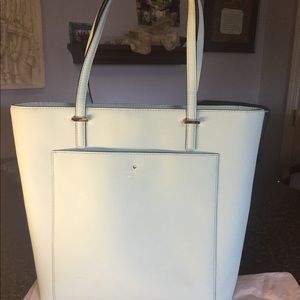 Tiffany Blue Kate Spade Tote Lg.